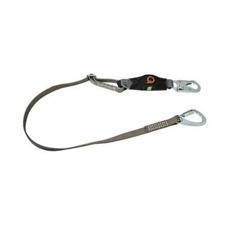 Msa Safety V-Series Tieback Single-Leg Energy Absorbing 6' Tie-Back Lanyard, Ansi Z359.13-2013 10193560